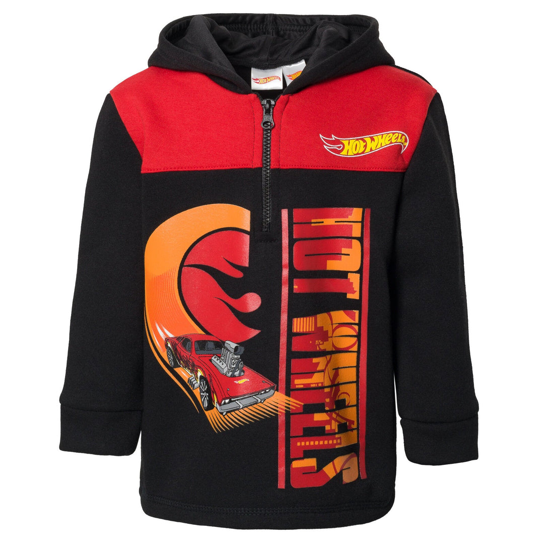 Hot Wheels Fleece Half Zip Hoodie - imagikids