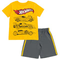Hot Wheels T-Shirt and Mesh Shorts Outfit Set