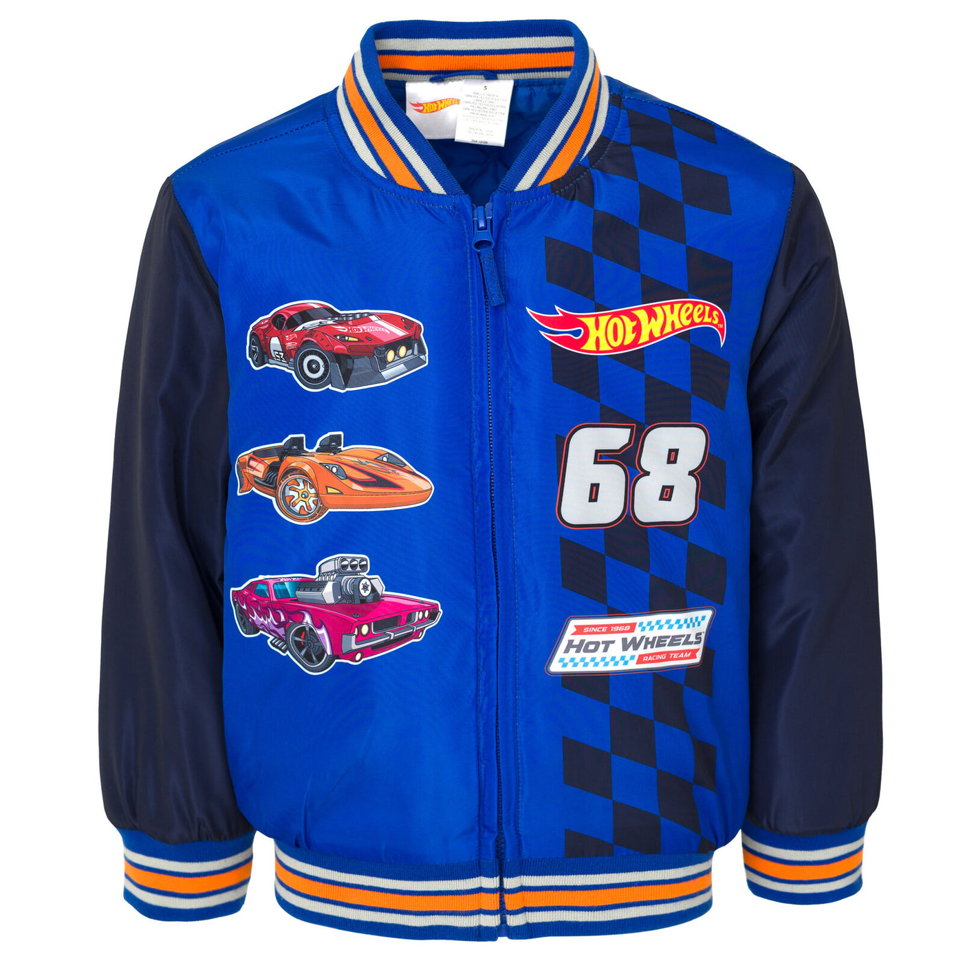 Hot Wheels Zip Up Varsity Bomber Jacket