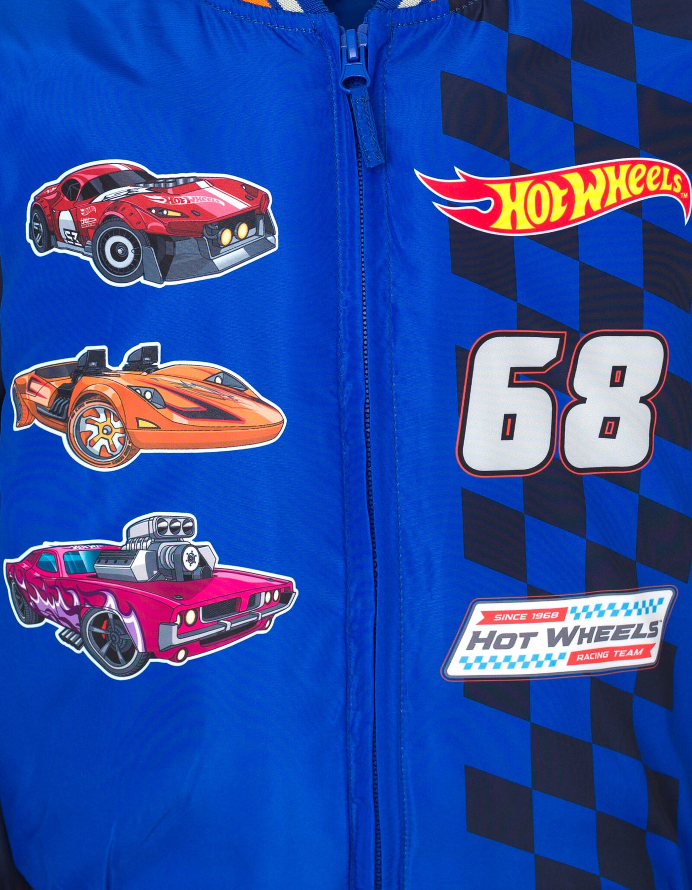 Hot Wheels Zip Up Varsity Bomber Jacket