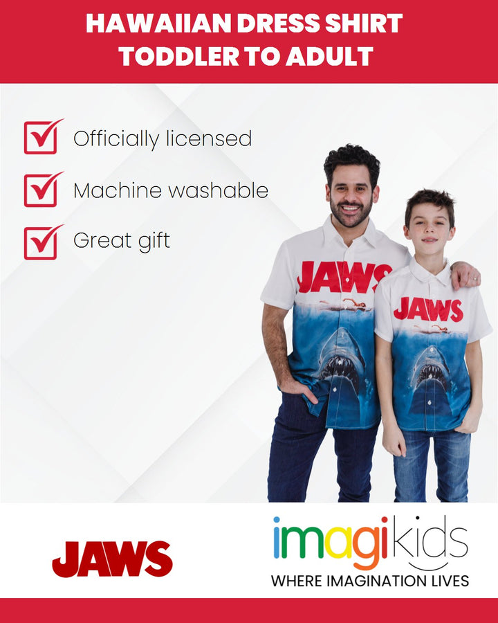 JAWS Hawaiian Button Down Dress Shirt - imagikids