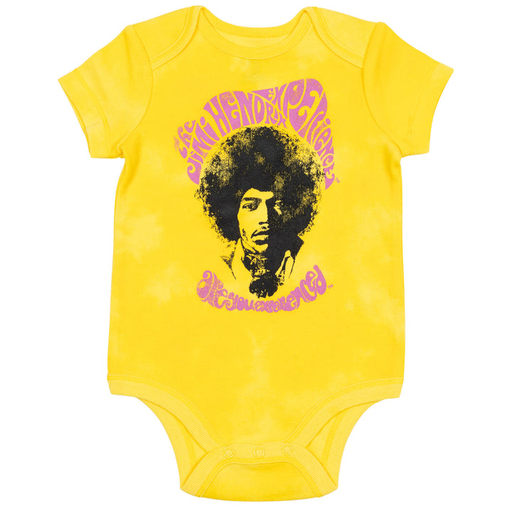 Jimi Hendrix 3 Pack Short Sleeve Bodysuits