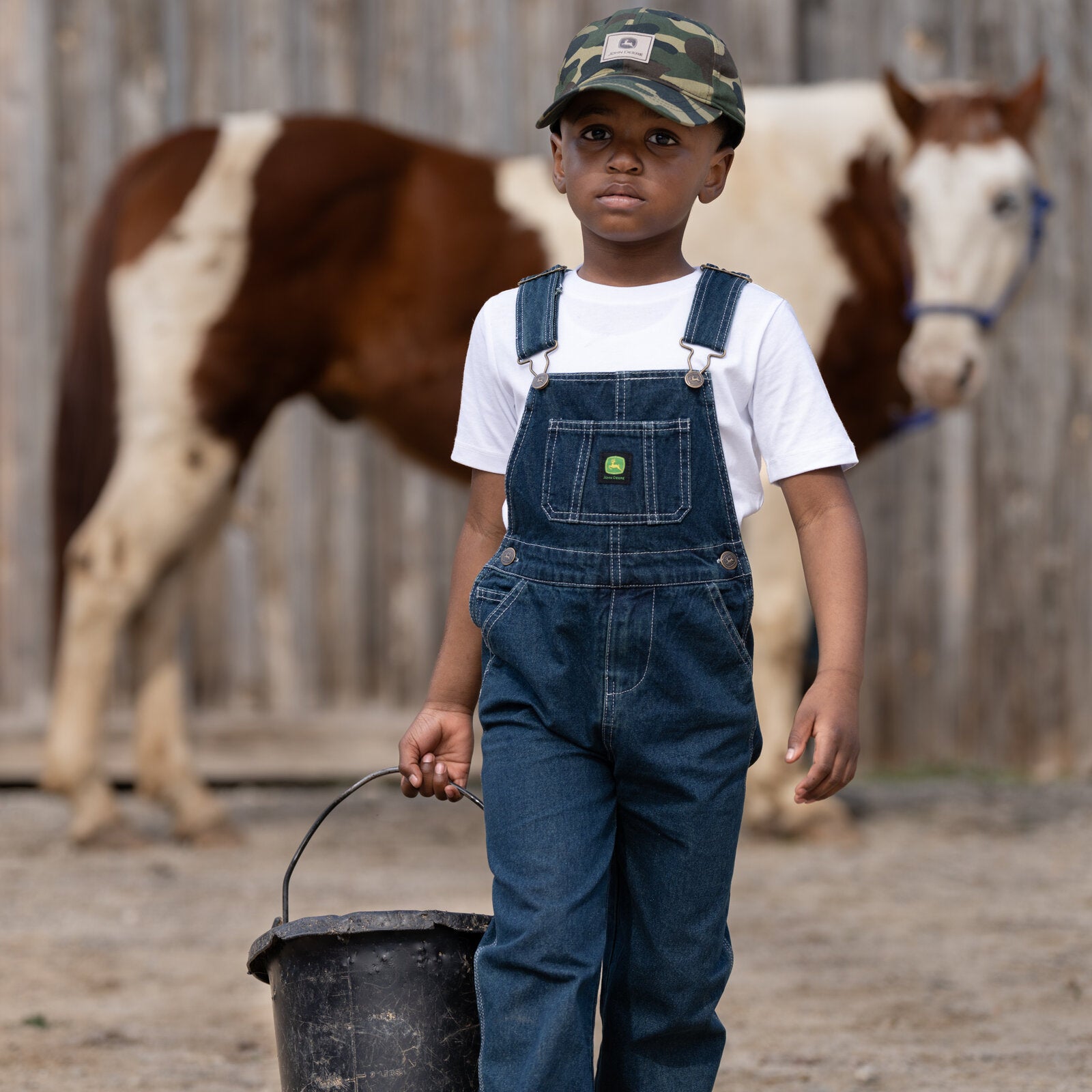 John Deere Denim Square Neck Bib Overalls | FREE Shipping on