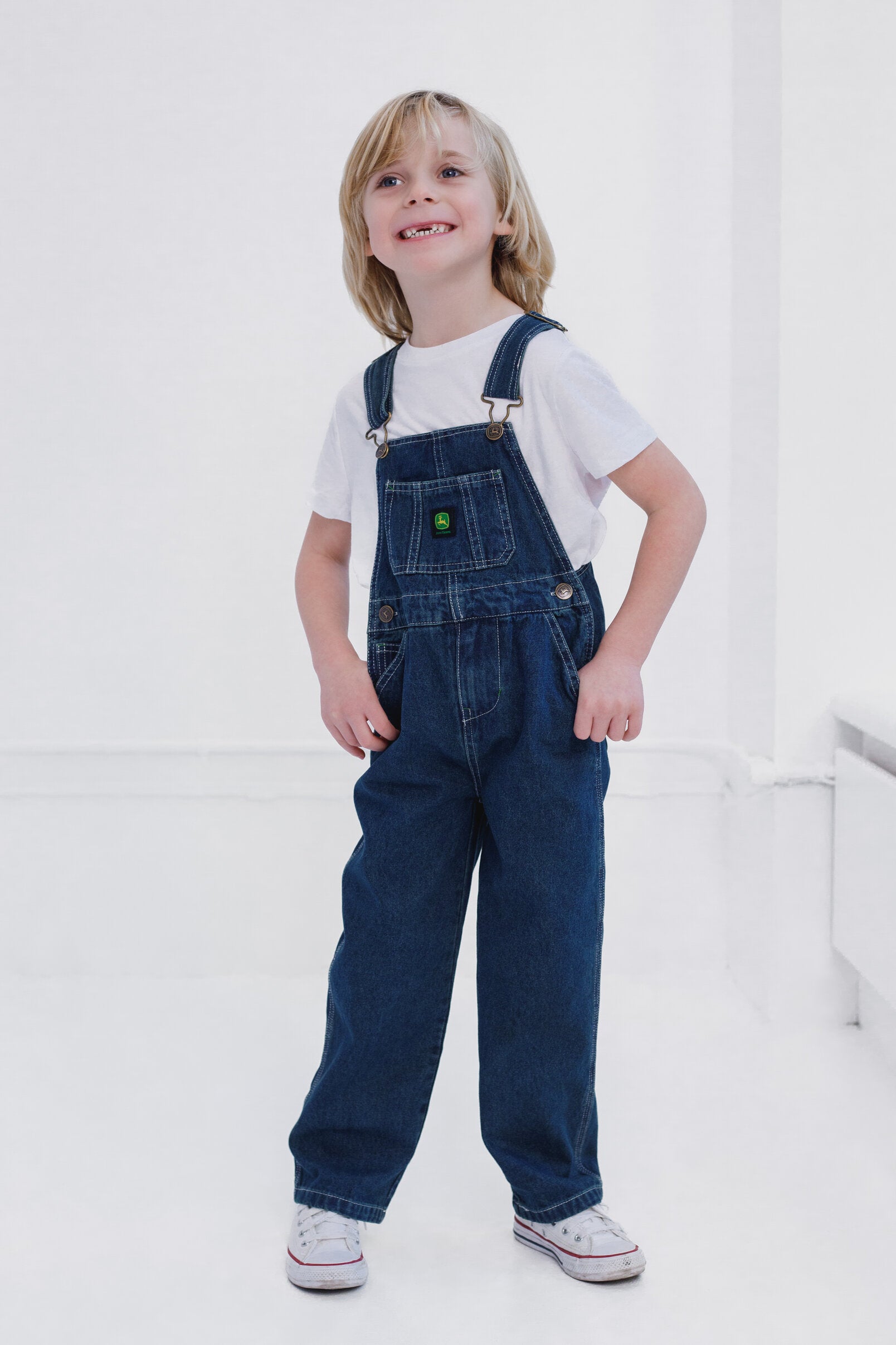 John Deere Denim Square Neck Bib Overalls – imagikids