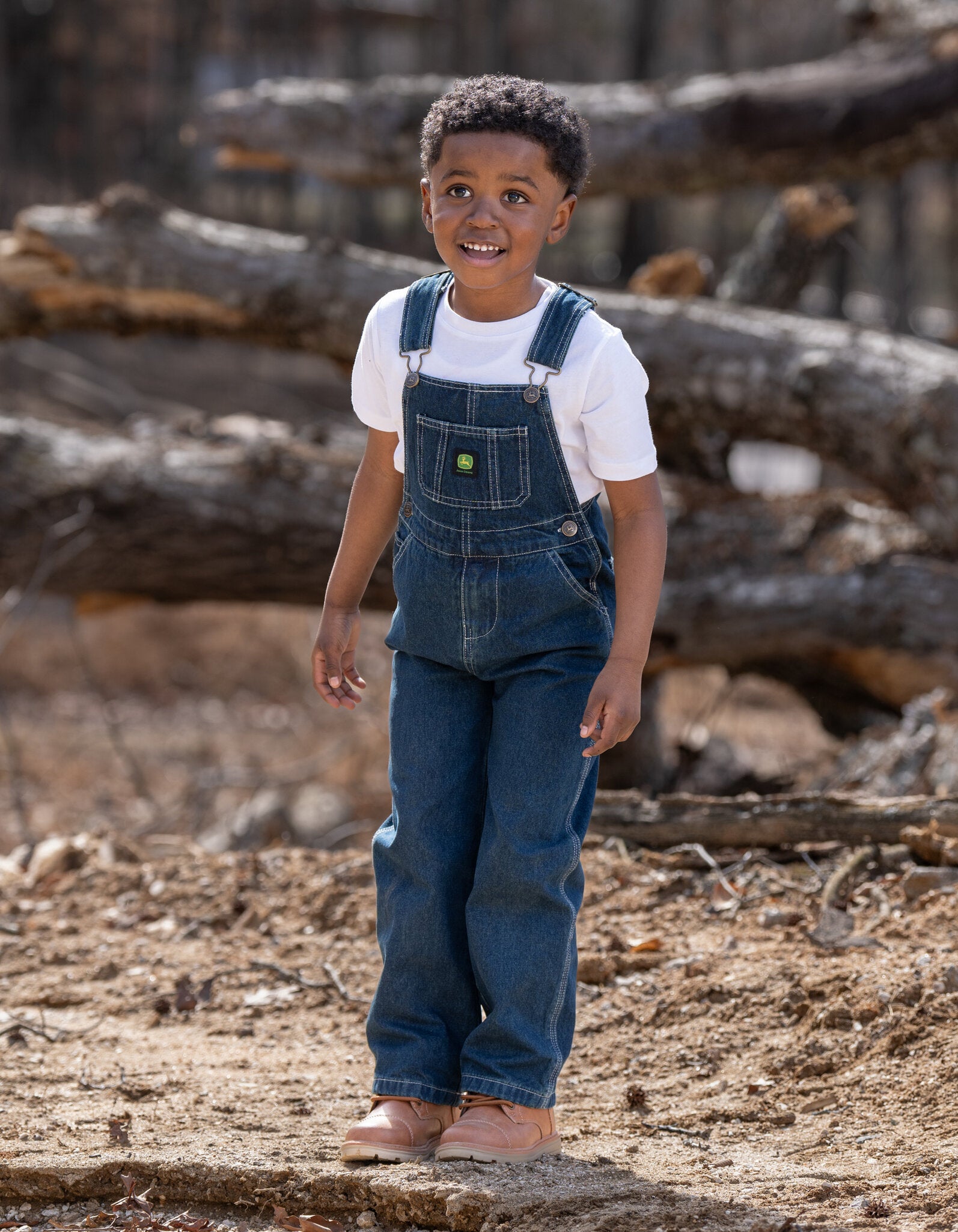 JOHN DEERE オーバーオール John Deere Denim Square Neck Bib Overalls – imagikids