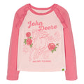 John Deere Horse Girls Raglan Long Sleeve T-Shirt Toddler