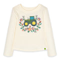 John Deere Tractor Girls Long Sleeve T-Shirt Toddler