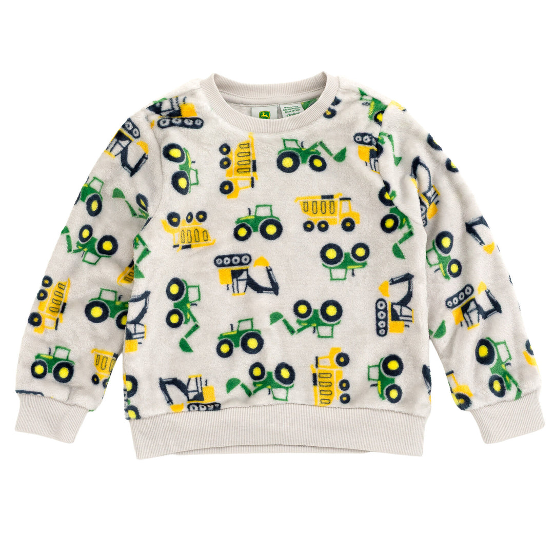 john deere jogging stroller John Deere Truck Woobie Pullover Sweatshirt and Jogger Pants Outfit Set Newborn to Little Kid 12 Months