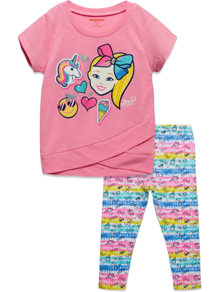 JoJo Siwa Crossover T-Shirt and Leggings Outfit Set - imagikids