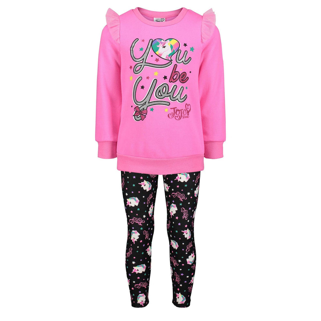 JoJo Siwa Fleece Sweatshirt and Leggings Outfit Set - imagikids