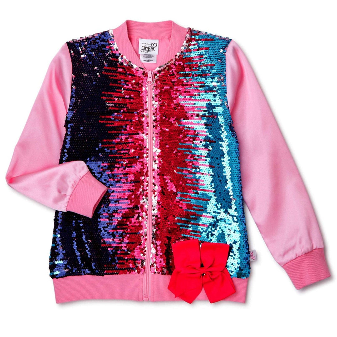 JoJo Siwa Sequin Zip Up Bomber Jacket - imagikids