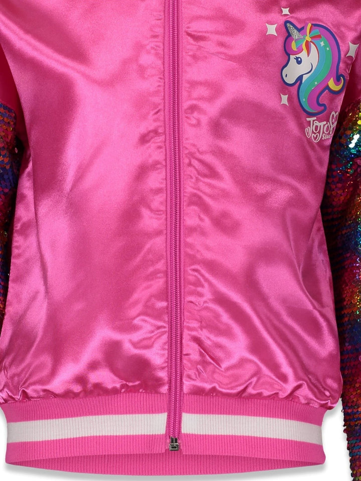 JoJo Siwa Sequin Zip Up Bomber Jacket - imagikids