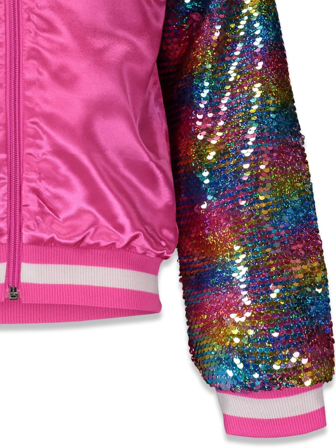 JoJo Siwa Sequin Zip Up Bomber Jacket - imagikids