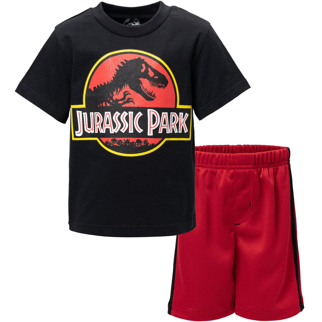 Jurassic Park Athletic T-Shirt and Mesh Shorts Outfit Set - imagikids