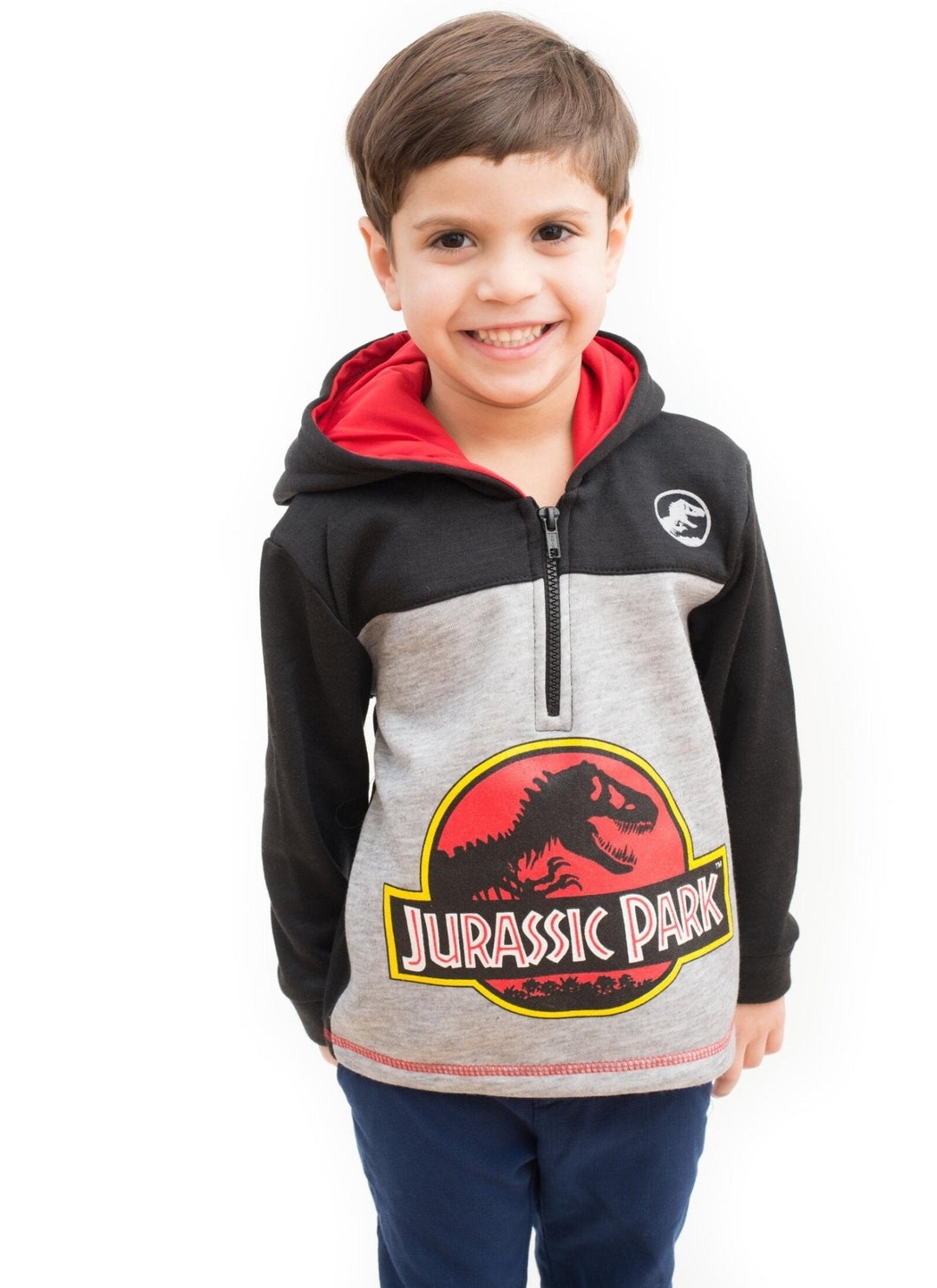 Jurassic Park Fleece Half Zip Hoodie - imagikids