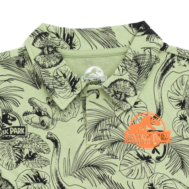 Jurassic Park T-Rex Polo Shirt and Shorts - imagikids