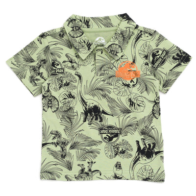 Jurassic Park T-Rex Polo Shirt and Shorts - imagikids