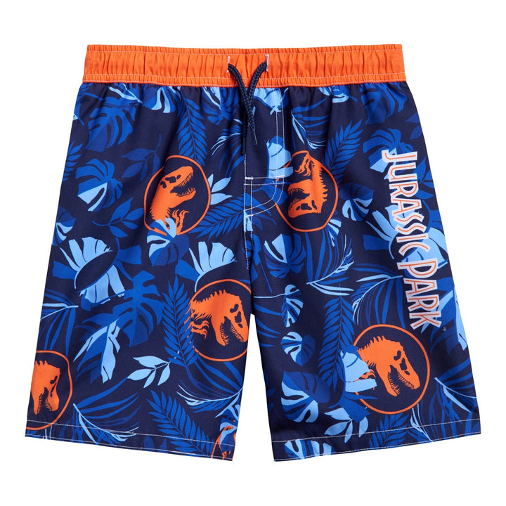 Jurassic Park T - Rex UPF 50+ Swim Trunks Bathing Suit - imagikids