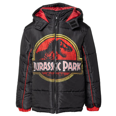 Jurassic Park Zip Up Winter Coat Puffer Jacket - imagikids