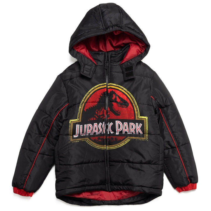 Jurassic Park Zip Up Winter Coat Puffer Jacket - imagikids