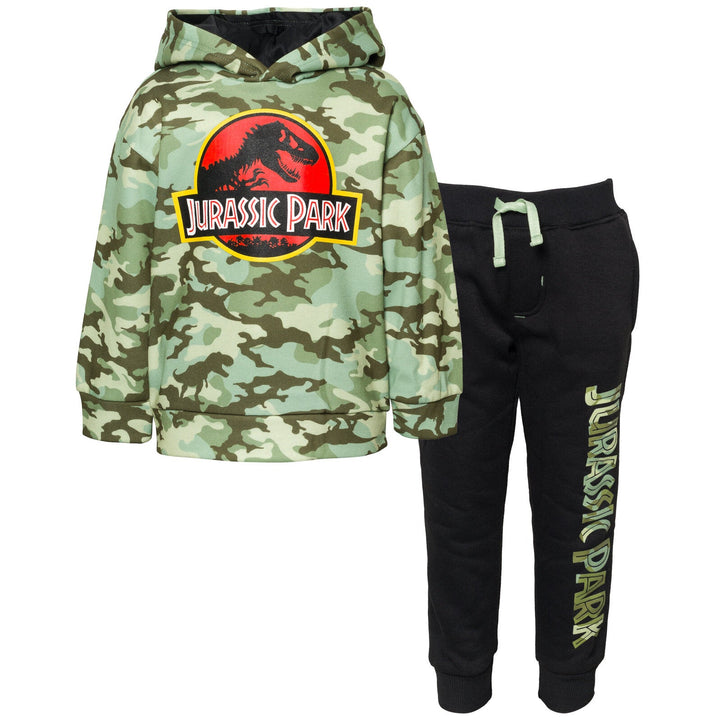 Jurassic World Fleece Pullover Hoodie and Pants Outfit Set - imagikids