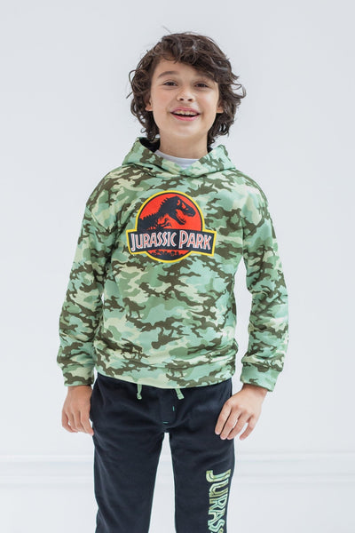 Jurassic World Fleece Pullover Hoodie and Pants Outfit Set - imagikids