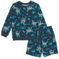 Jurassic World Jurassic Park Blue (Dinosaur) French Terry Sweatshirt and Bike Shorts