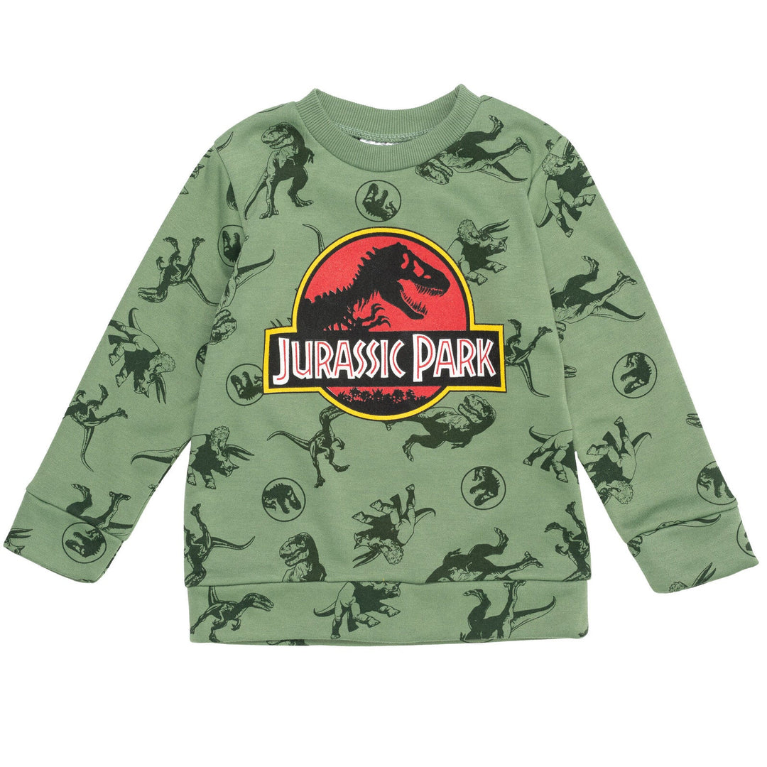 Jurassic World Jurassic Park T-Rex Fleece Pullover Sweatshirt and Pants Set - imagikids