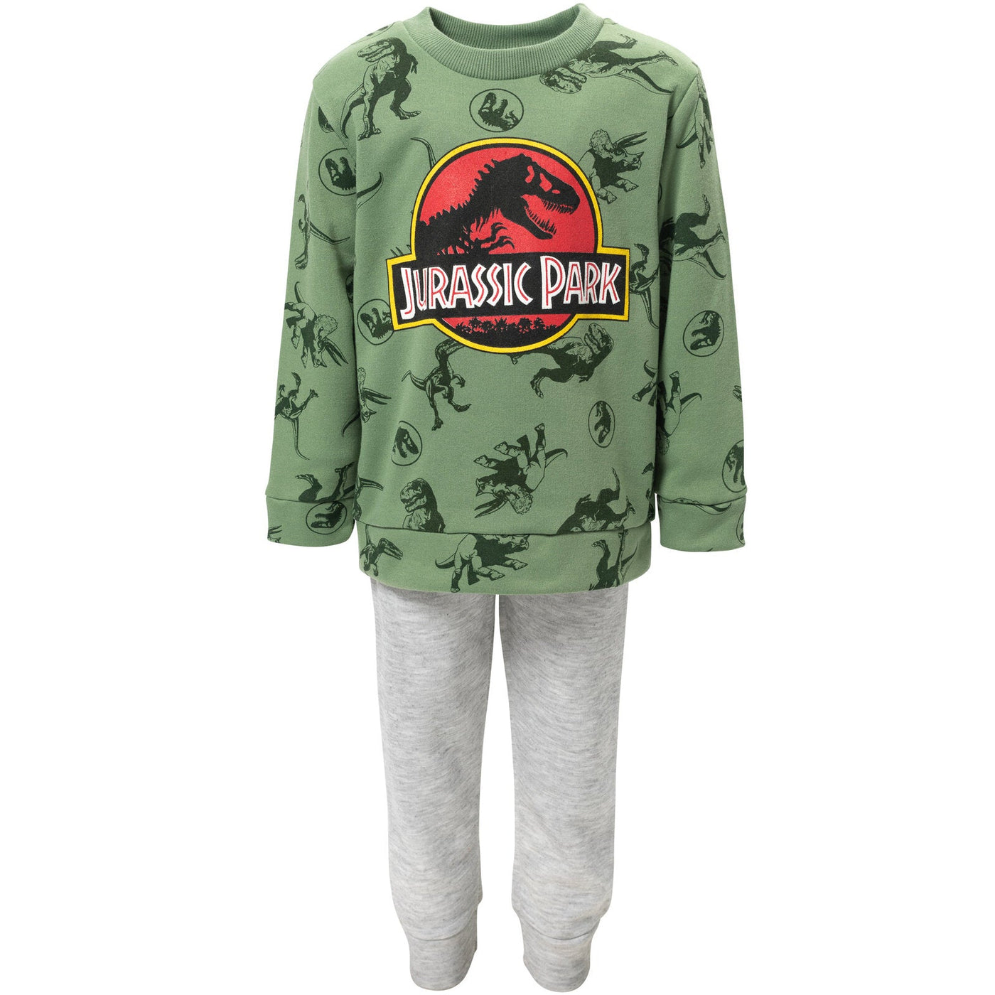 Jurassic World Jurassic Park T-Rex Fleece Pullover Sweatshirt and Pants Set - imagikids