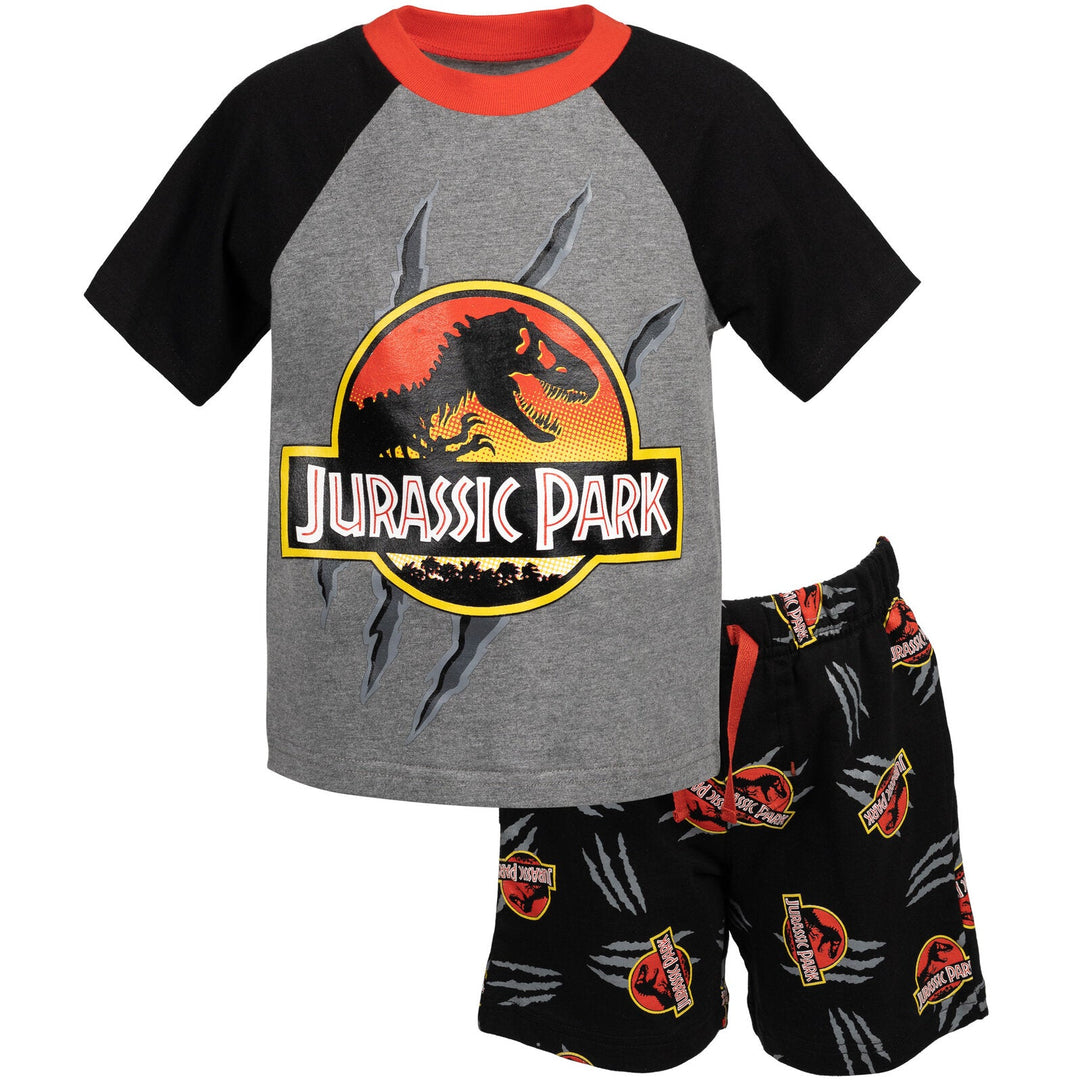 Jurassic World Jurassic Park T-Shirt and French Terry Shorts Outfit Set - imagikids