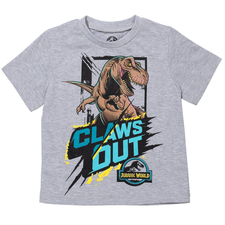 Jurassic World Jurassic World Dinosaur Athletic T-Shirt and Mesh Shorts Outfit Set - imagikids