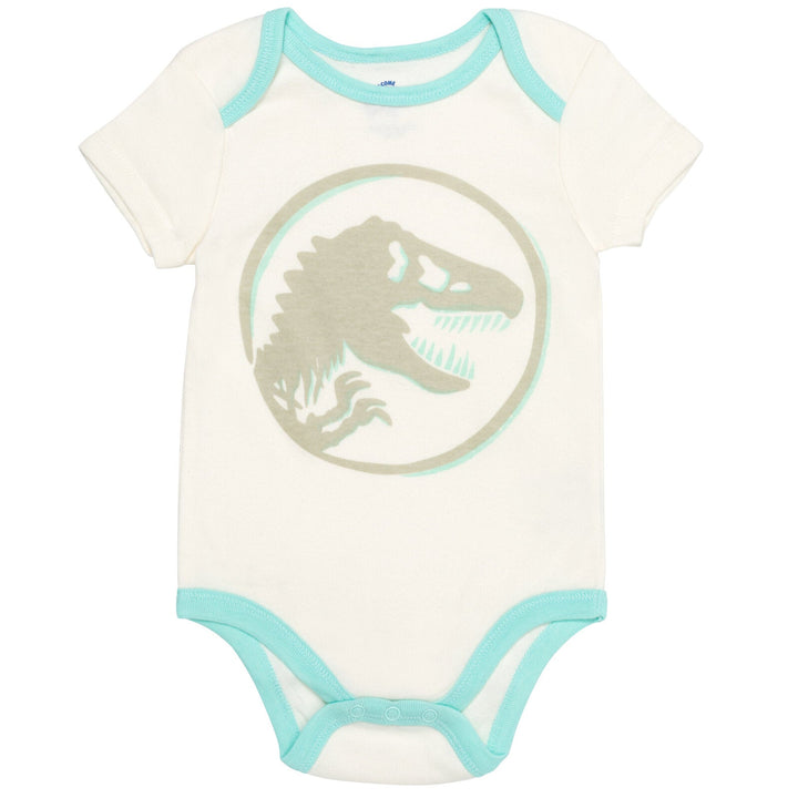 Jurassic World Jurassic World Dinosaur Baby 4 Pack Bodysuits Newborn to Toddler - imagikids