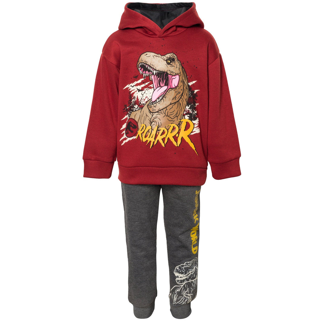 Jurassic World Jurassic World Dinosaur T-Rex Fleece Pullover Hoodie and Pants Outfit Set - imagikids