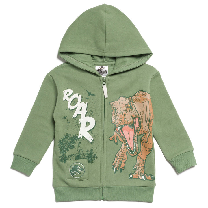 Jurassic World Jurassic World Dinosaur T-Rex Fleece Zip Up Hoodie - imagikids