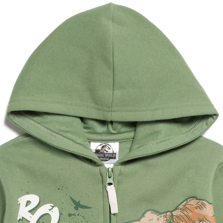 Jurassic World Jurassic World Dinosaur T-Rex Fleece Zip Up Hoodie - imagikids