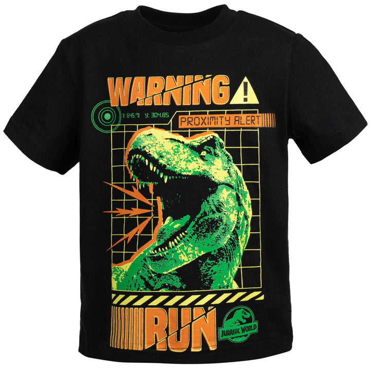 Jurassic World Jurassic World Dinosaur T-Rex T-Shirt and French Terry Shorts Outfit Set - imagikids