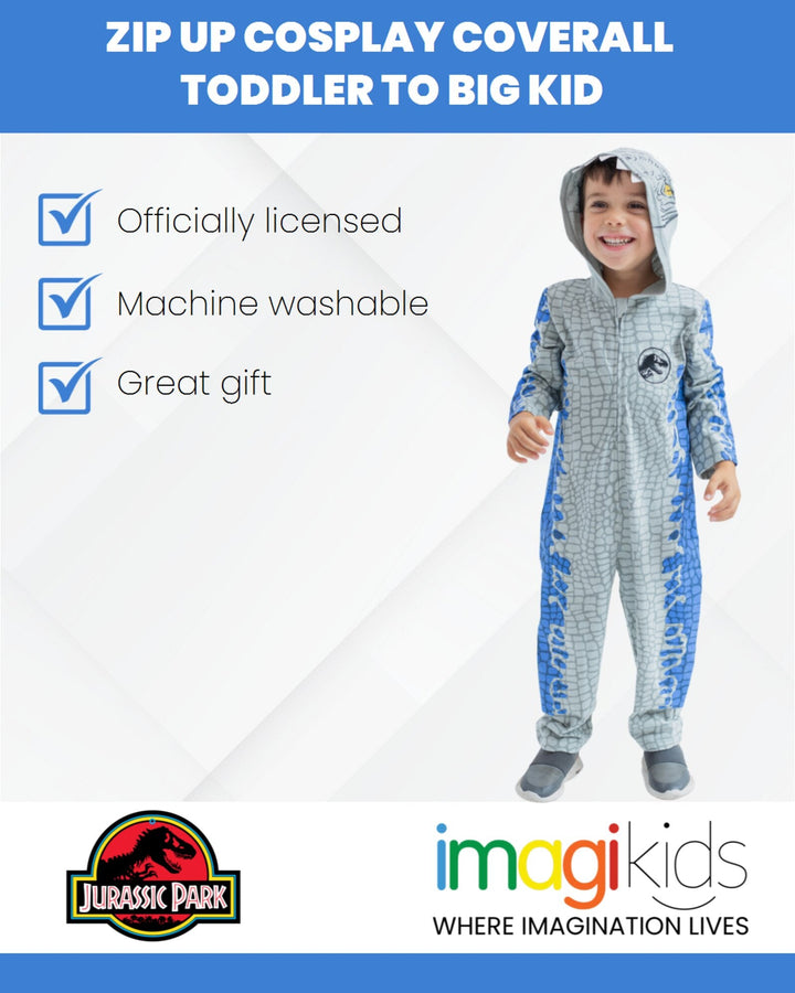 Jurassic World Park Blue Coverall - imagikids