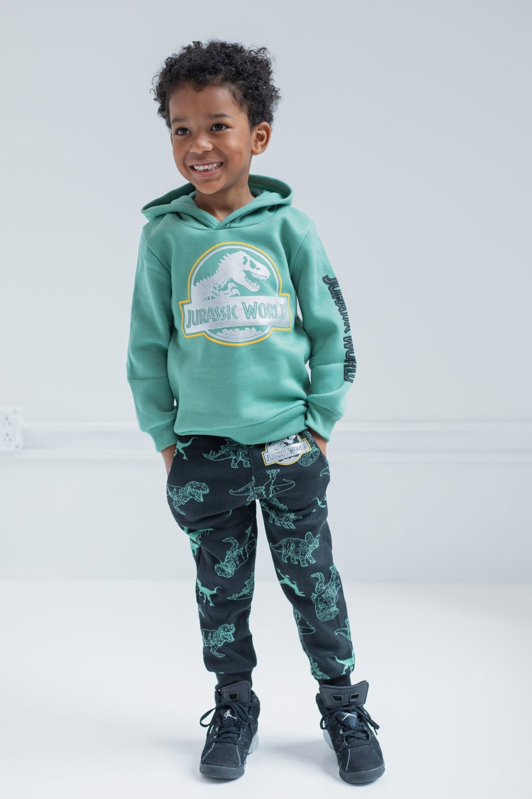 Jurassic World T-Rex Fleece Hoodie and Jogger Pants Set - imagikids