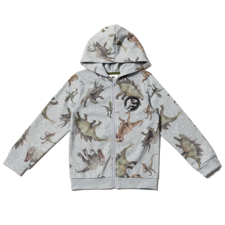 Jurassic World T-Rex Fleece Zip Up Hoodie Set - imagikids