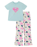 Justice League Supergirl T-Shirt and Flare Leggings Outfit Set