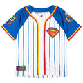 Justice League Superman Mesh Baseball Jersey Athletic Button Down Shirt