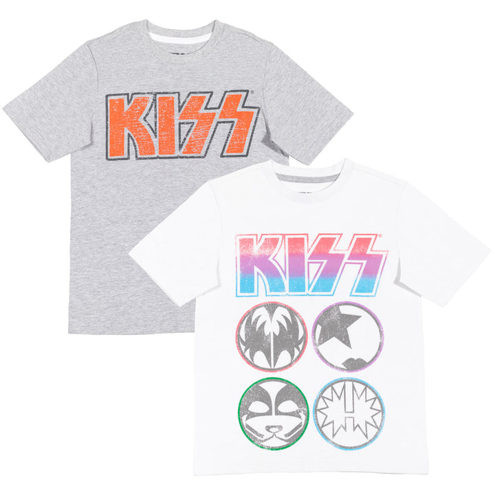 Paquete de 2 KISS Rock Band Camiseta gráfica