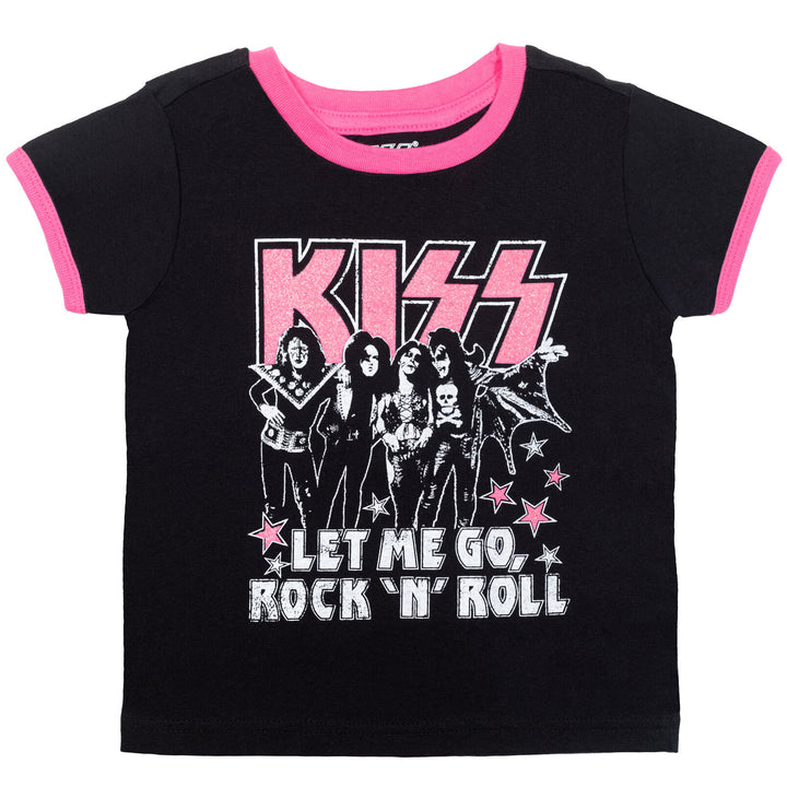 Kiss 2 Pack Ringer Raglan Graphic T-Shirt