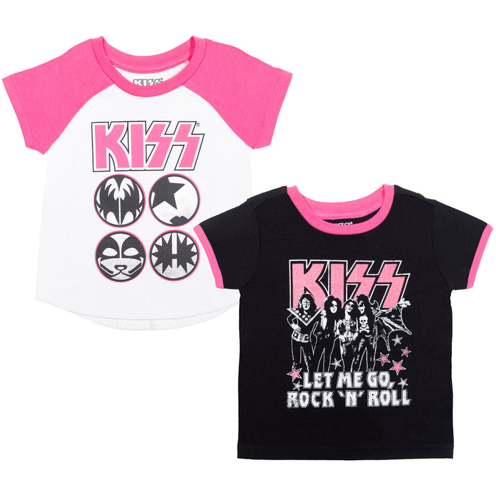 Kiss 2 Pack Ringer Raglan Graphic T-Shirt