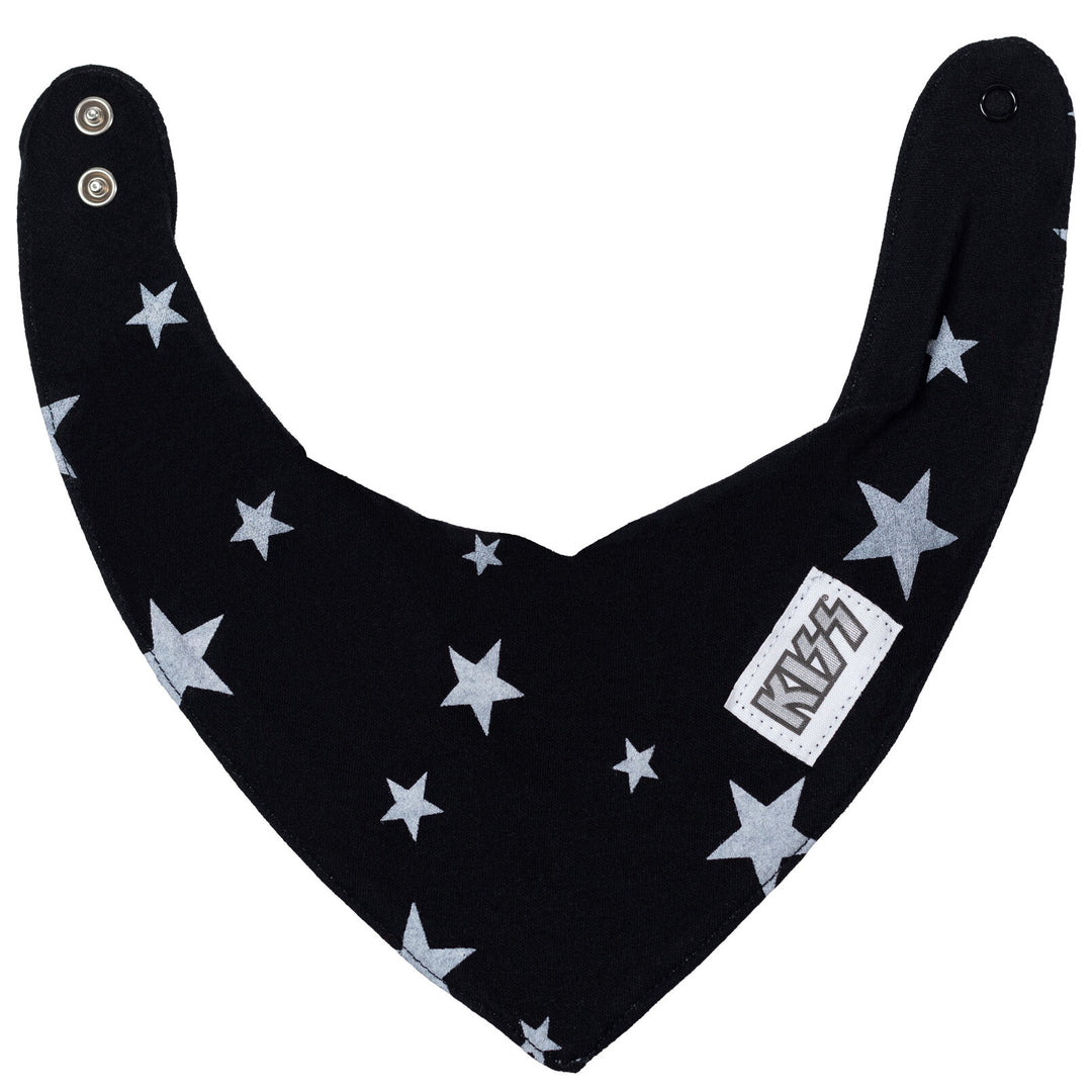 KISS Rock Band Conjunto de 4 piezas: Sleep N' Play Overol Body Shorts Bib