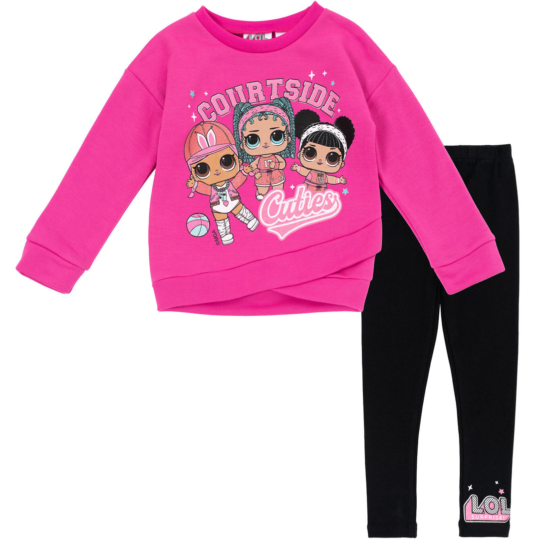 L.O.L. Surprise! French Terry Sweatshirt and Leggings Outfit Set