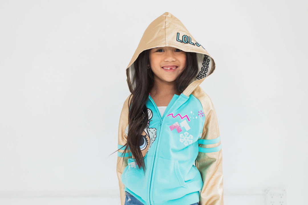 L.O.L. Surprise! Snow Angel French Terry Zip Up Hoodie Toddler to Big Kid