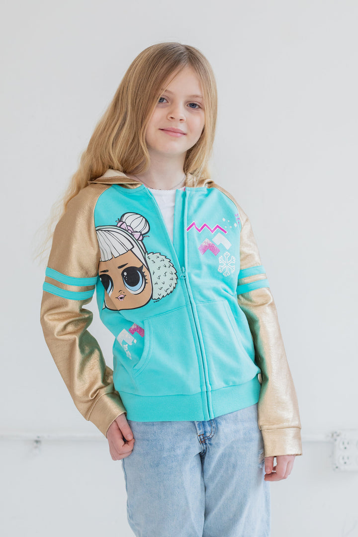 L.O.L. Surprise! Snow Angel French Terry Zip Up Hoodie Toddler to Big Kid