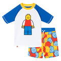 Lego Raglan Rash Guard and Swim Trunks UPF 50+ Outfit Set