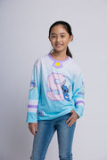 Lilo & Stitch Mesh Hockey Jersey Long Sleeve T-Shirt
